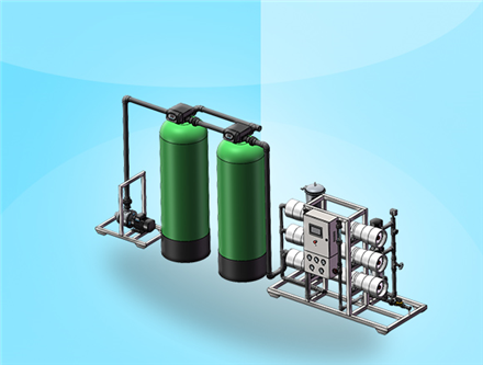 3噸/時(shí)反滲透設(shè)備，廣西純水處理，廣西水處理廠家